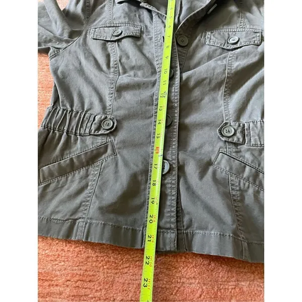 Loft Ann Taylor Jacket Women’s Military Green M - Image 6