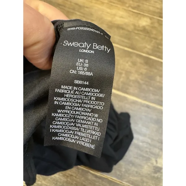 Sweaty Betty Women Black Breathe Easy Circuit T-Shirt Workout‎ Activewear - Image 9