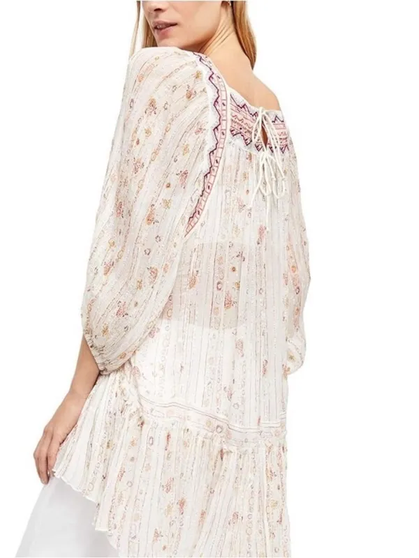 Free People Ivory Dance Magic Tunic Size Large - Image 2