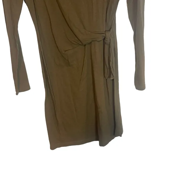 Aerie‎ Women's Size Medium Long Sleeve Side Tie Casual T Shirt Dress - Image 3