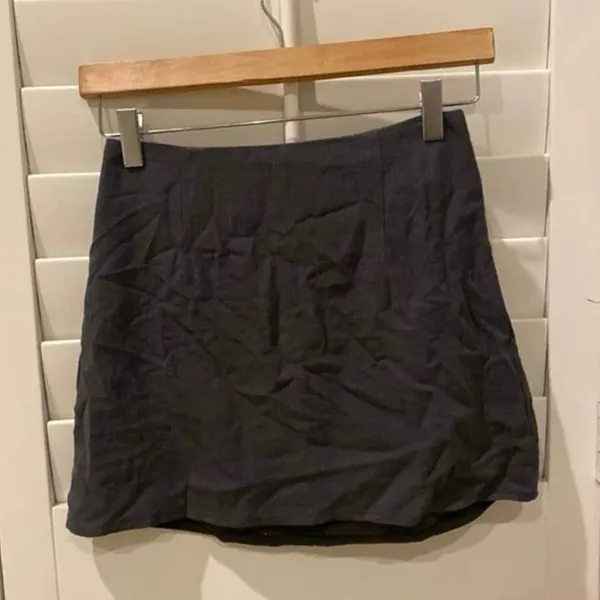 Princess Polly Selby linen textured mini skirt black - Image 3