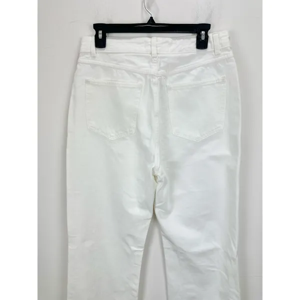 Madewell The Curvy Cleo Straight Jean White Rigid Denim High Rise US 29 NWT - Image 10
