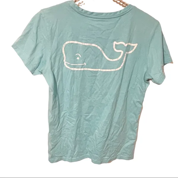 Vineyard Vines Womens Size XS Blue Short Sleeve Cotton Tshirt - Image 3