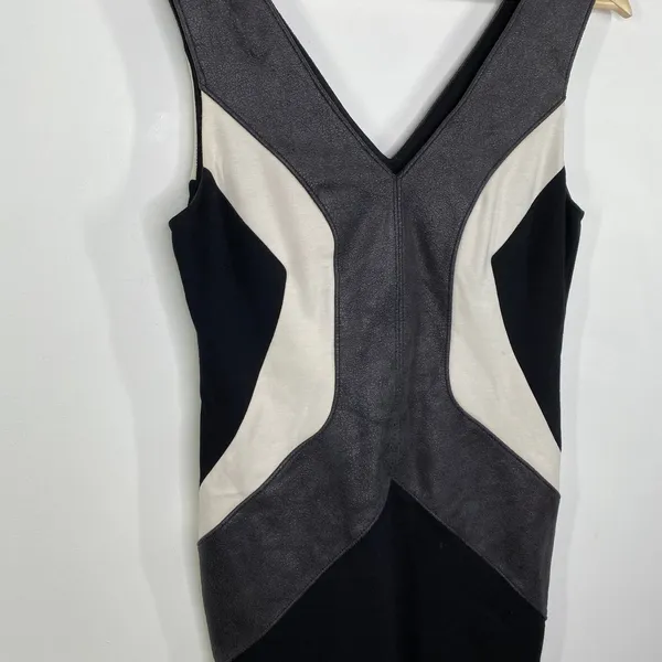 Bailey 44 Candela Black White Grey Textured Bodycon Dress Women's Size‎ Small S - Image 5