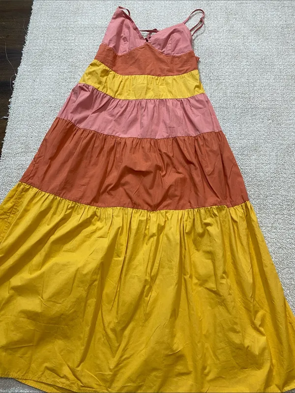 Tiered Colorblock Maxi Dress - Image 14