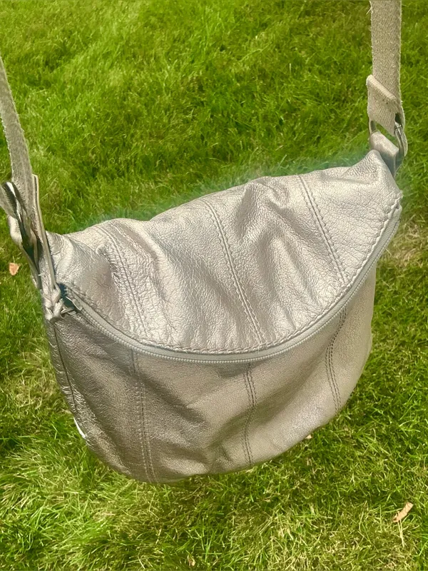 THE SAK Metallic Silver Crossbody Bag - Image 2