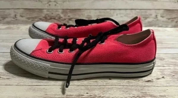 Converse All Star Low Shoes Women’s 7 Men’s 5 Hot Pink - Image 8