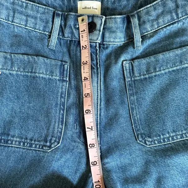 Aritza Wilfred Free Adrift Ocean Medium Blue Women Jeans Sz 8 - Image 11