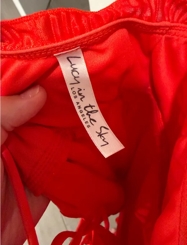 Lucy in the sky mini dress red - Image 3