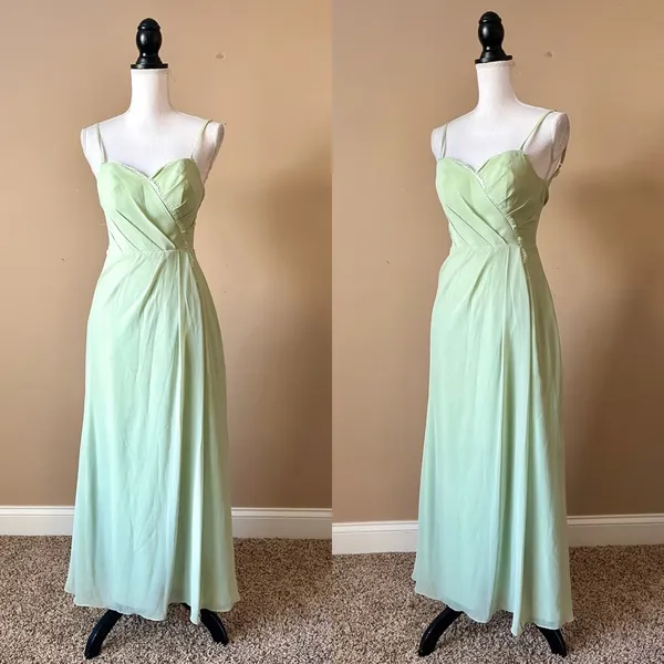 AZAZIE | Sage Green Cocktail Gown Sz XS - Image 5