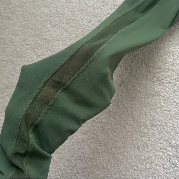 stori Green Full Length Workout Leggings Size 6 - Image 4