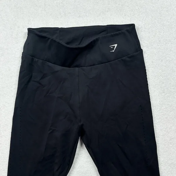 Gymshark Black Full Length Leggings Women’s Small High Rise Athletic Pants - Image 2