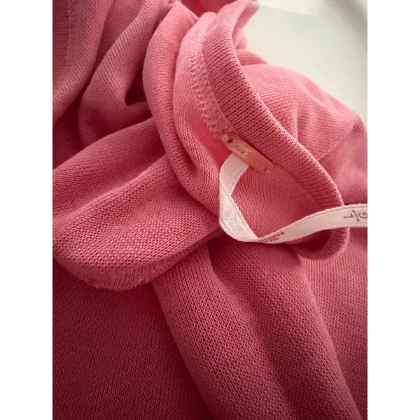 Free People Womens Pink One Shoulder Midi‎ Bodycon Knit Dress Size L Large - Image 2