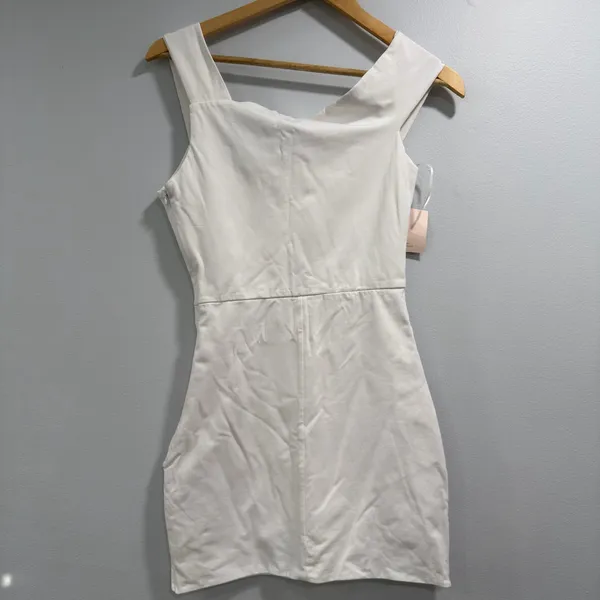 superdown Fallon Bridal Vegas Partly White Asymmetrical Mini Stretch NWT S - Image 4