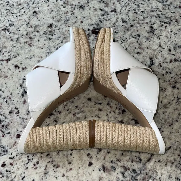 Charles By Charles David Womens Index Espadrille Platform Sandals White Size 7.5 - Image 4