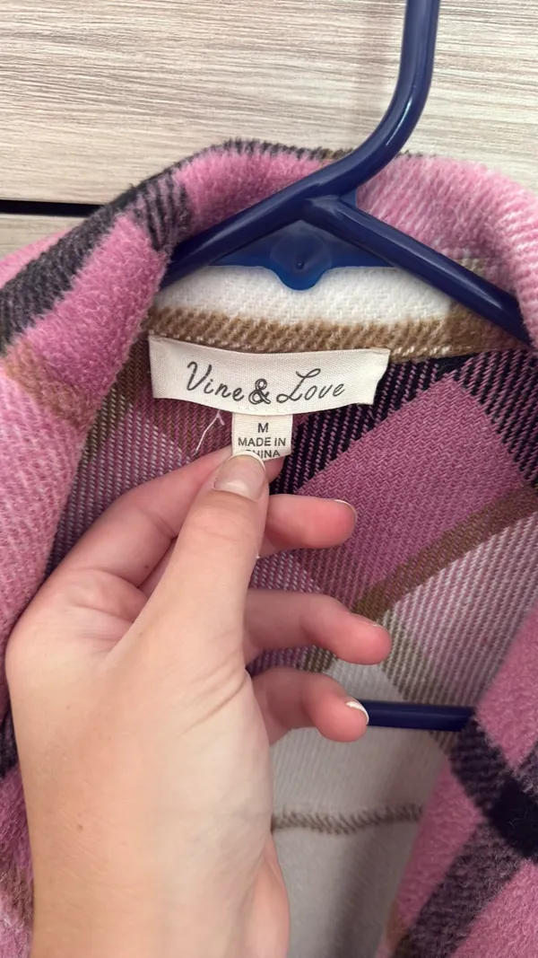 Boutique Shacket Flannel - Image 3