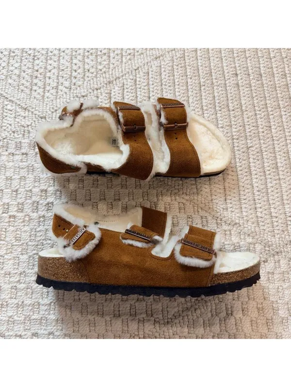 Birkenstock Milano Shearling Sandals - Image 4