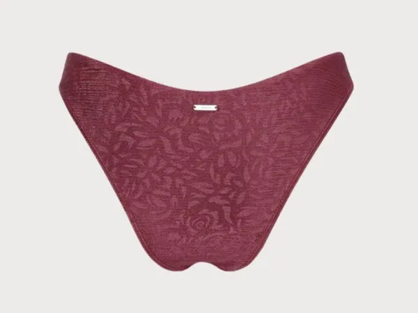 Berlook Burgundy Jacquard Bikini Bottom ONLY 52 - Image 8