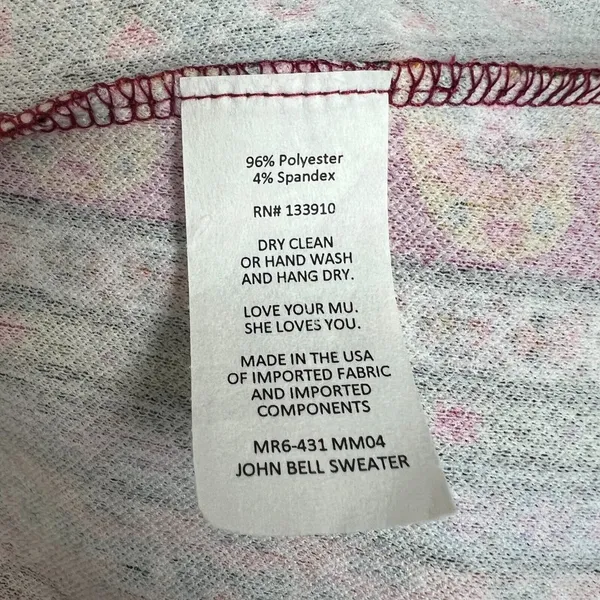 Show Me Your Mumu John Bell‎ Sweater Tunic Top Womens Large Colorful Long Sleeve - Image 10