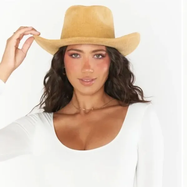 Free People Lack of Color Tan Shady Cowboy Hat(Size XL 61CM) - Image 2