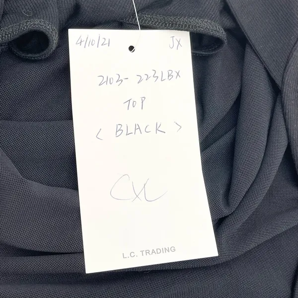 Olivaceous Size S Ribbed Bodysuit Square Neck Cutout Back Thong‎ Black Stretchy - Image 5