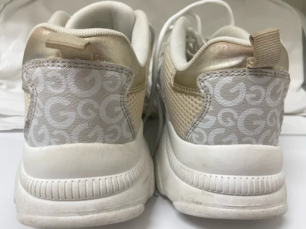 Chunky Sneakers by G by GUESS cream and white trainers 9.5 - Image 2
