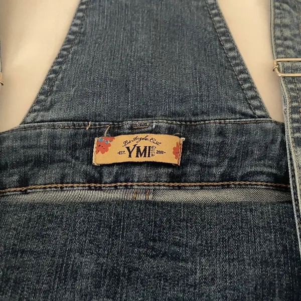 ✨ YMI Distressed Patch Bib Denim Overalls | Sz 9/M ✨ - Image 10