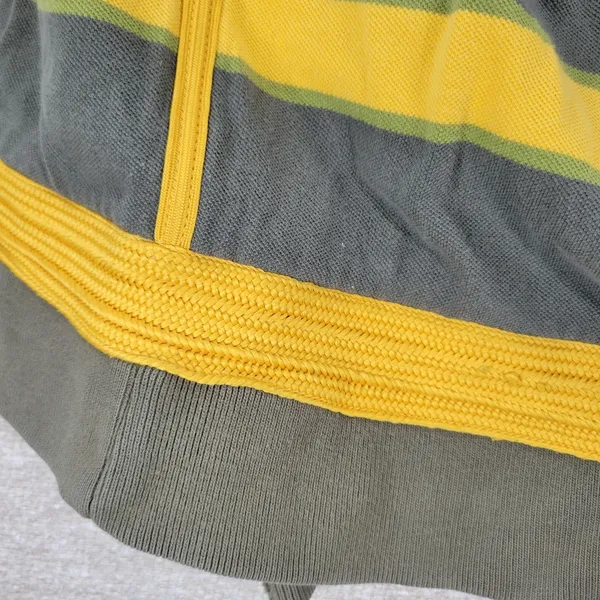 VTG Prvcy CA Full Zip Hoodie Jacket Womens‎ Large Green Yellow Distressed Thick - Image 11
