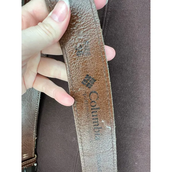 Columbia leather belt brown size 36 - Image 10