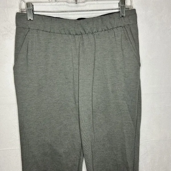 Nike Jogger Pants Gray Dri-Fit Zip Ankle Tapered Athleisure Sz M (30x28.5) - Image 2