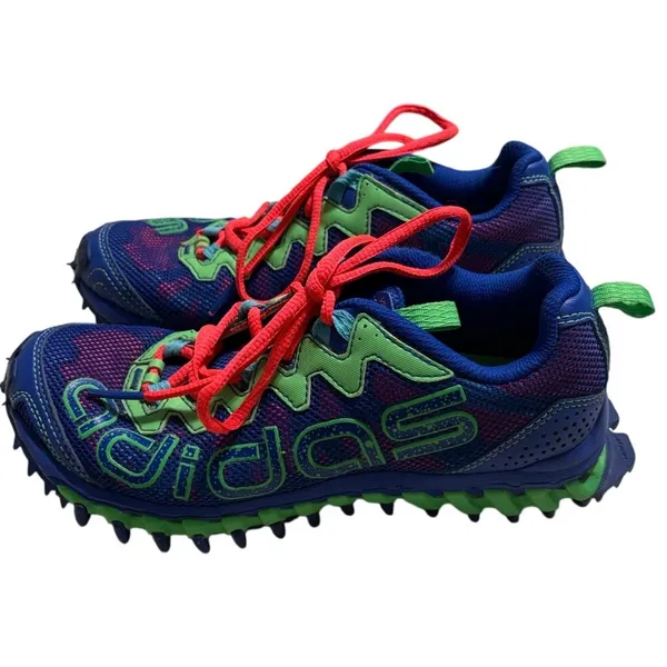 Adidas Vigor TR 3 Trail Running Shoes Women's Size 6 Blue Sneakers Colorful - Image 4
