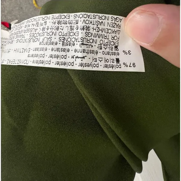 ZARA Green Satin Long Dress With Rhinestone Spaghetti Straps - Image 6