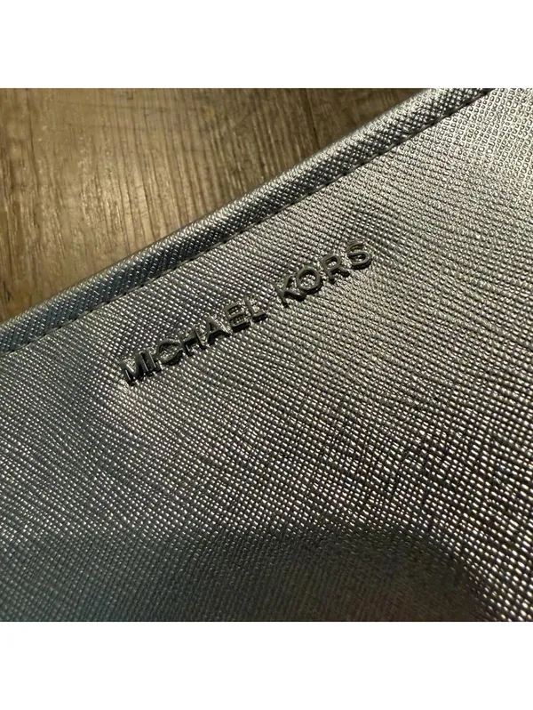 Michael Kors Metallic Silver Belt Bag S/M - Image 5
