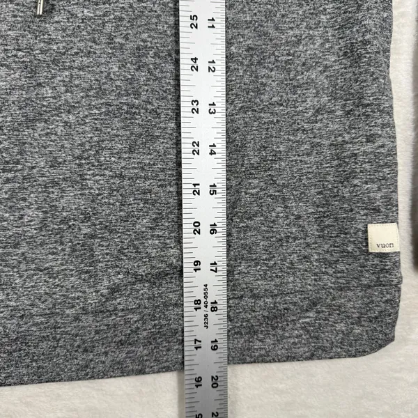 Vuori Halo Essential Hoodie Gray Heather Performance Activewear Pullover 10019 - Image 4