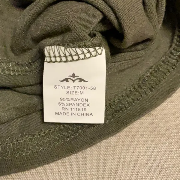 Olive Green Short Sleeve Women's Tee - Image 6