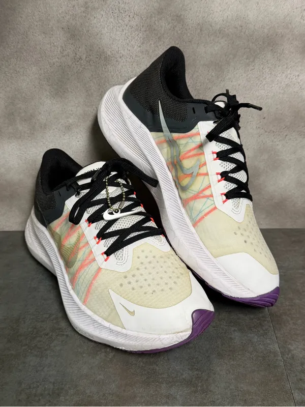 Nike Winflo 8 Women's Running Shoes CW3421-103 White/Crimson/Purple Size 7 - Image 12