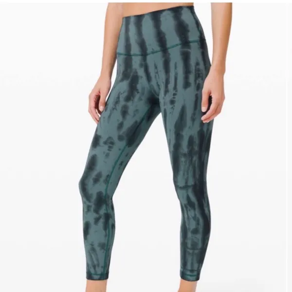 lululemon athletica Blue Tie-Dye Leggings - Image 4