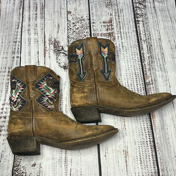 Laredo Womens Blameless Distressed Radical Ankle Boots - Image 3