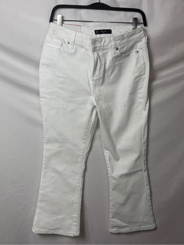 NWT Member’s Mark White High Rise Crop Flare Jeans - Image 2