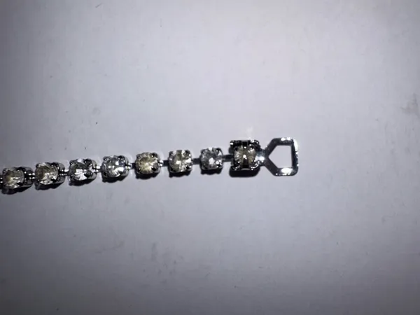 Sterling Silver Diamond Tennis Bracelet - Image 3