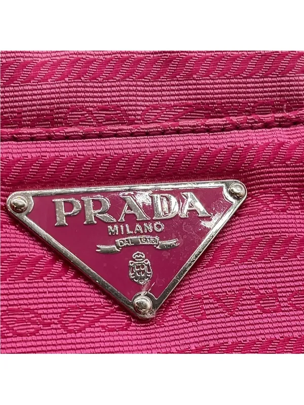 Prada Fuchsia Mini Nylon Logo Tote bag - Image 7