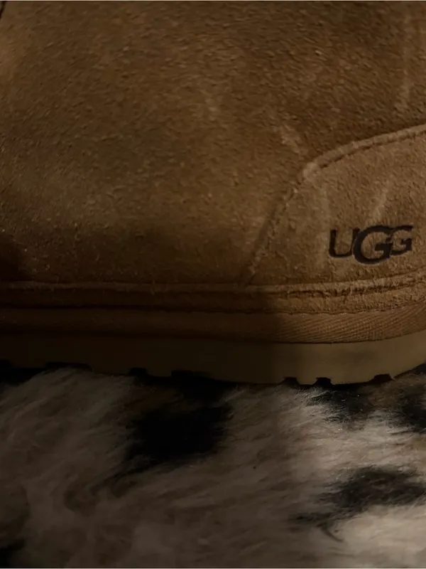 UGG Chestnut Suede Plush-Lined Slip-On Boot - Image 2