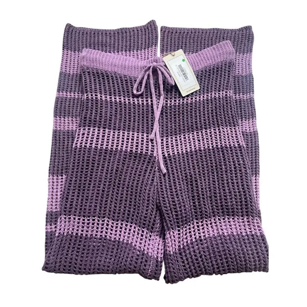 Le Lis sweater knit pants purples Med NWT - Image 3