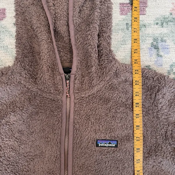 Patagonia Womens Los Gatos 1/4 Zip Up Hoodie Medium Granola Outdoors Brown - Image 5