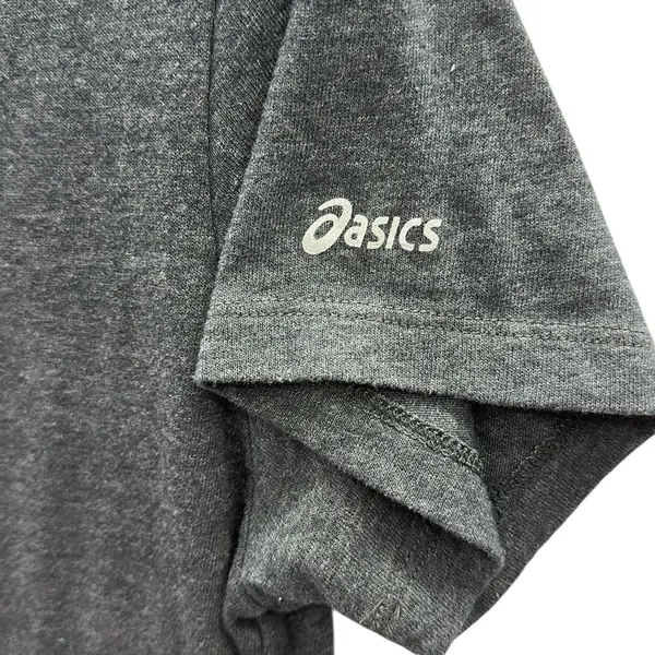 Asics Run Like The Wind Heathered Gray Athletic Graphic Tee Short Sleeve Size XL - Image 3