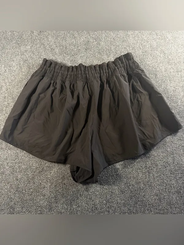 Offline by Aerie Womens XXL Black High Rise Running Shorts Athletic Lined - Image 2