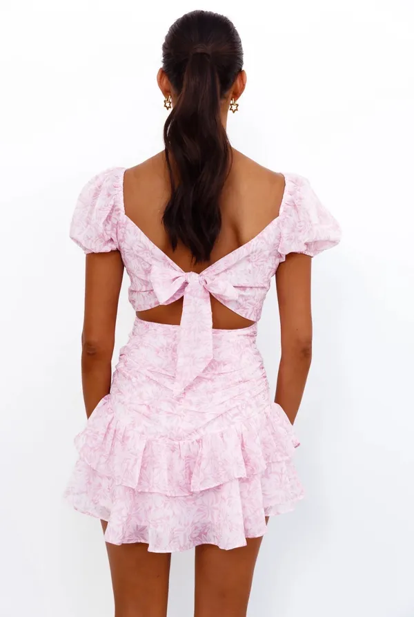 Hello Molly Pink Mini Dress - Image 2