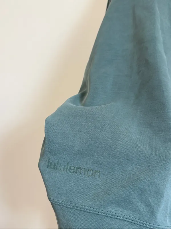 Lululemon Softstreme Perfectly Oversized Cropped Crew Medium Forest Size Medium - Image 6