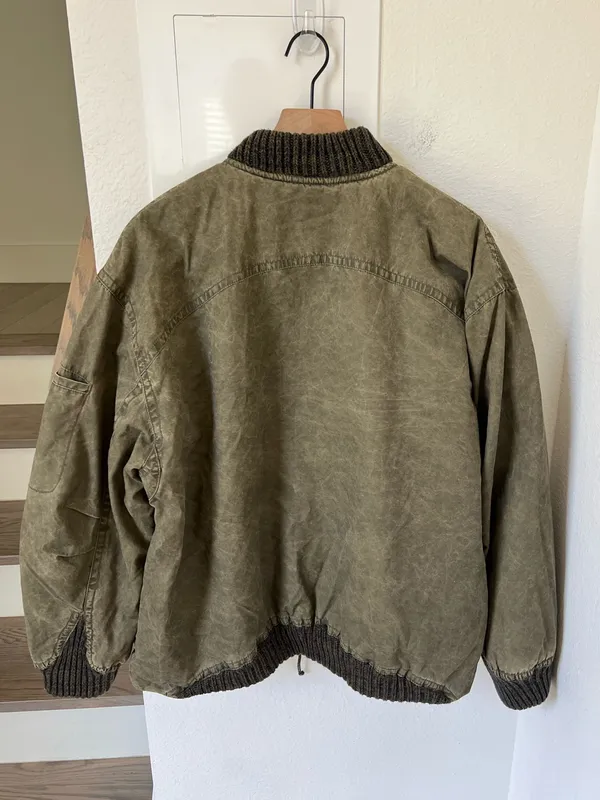 Free People We The Free Jax Washed Bomber in Olive Green NWT - Image 5