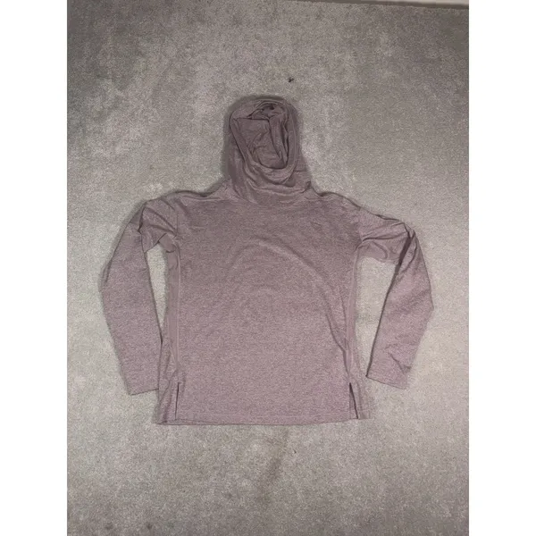 Athleta Uptempo II Hoodie Sweatshirt Mauve Heather Activewear Xs - Image 10